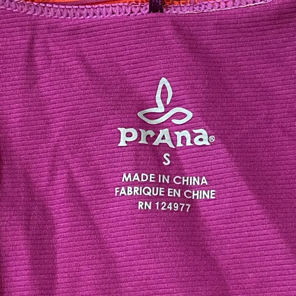 BRAND NEW Prana S  Orange/Purple Gia Tank Sleeveless Workout‎ Top